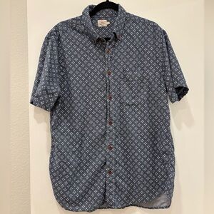 Faherty Blue Patterned Men's Shirt